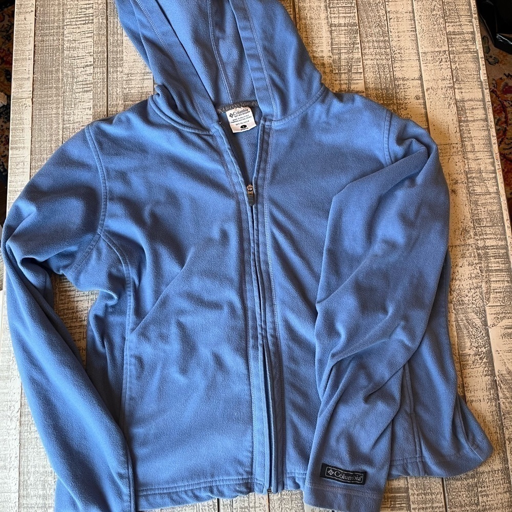 Columbia hooded Fleece zip up jacket